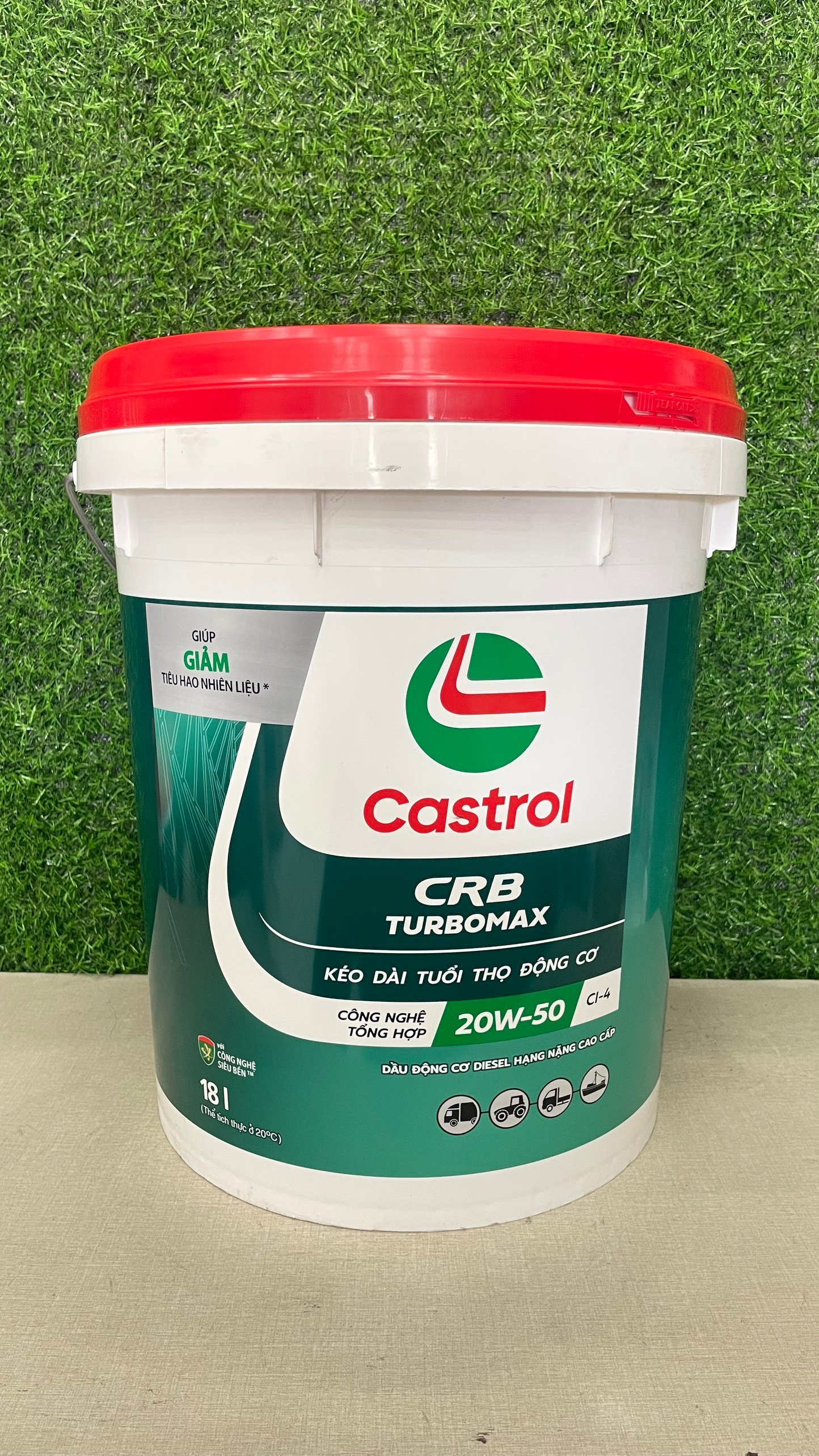 Dầu động cơ cao cấp Castrol CRB Turbomax 20W-50 API CI-4